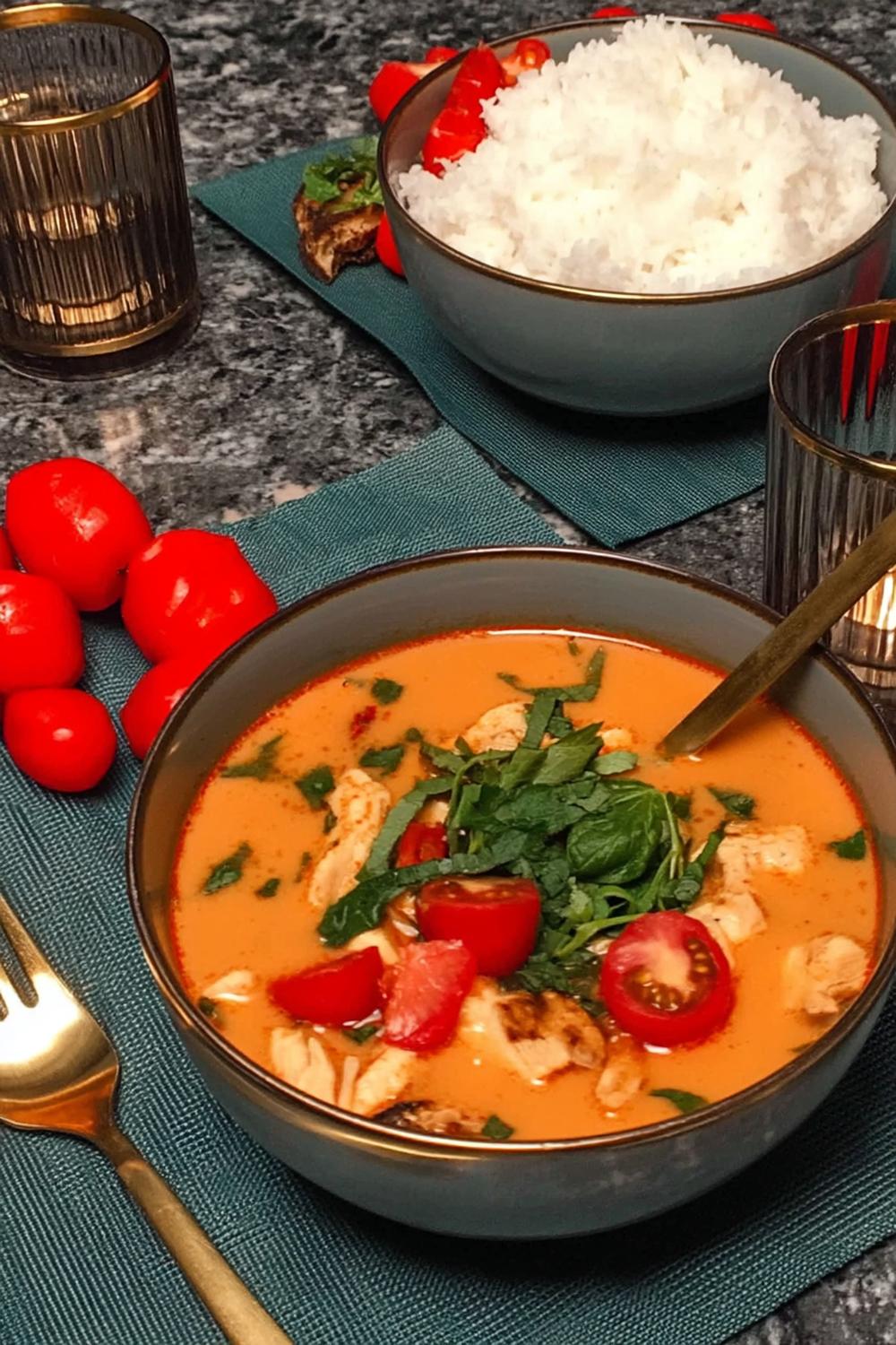 Reichhaltige Tom Kha Pfanne