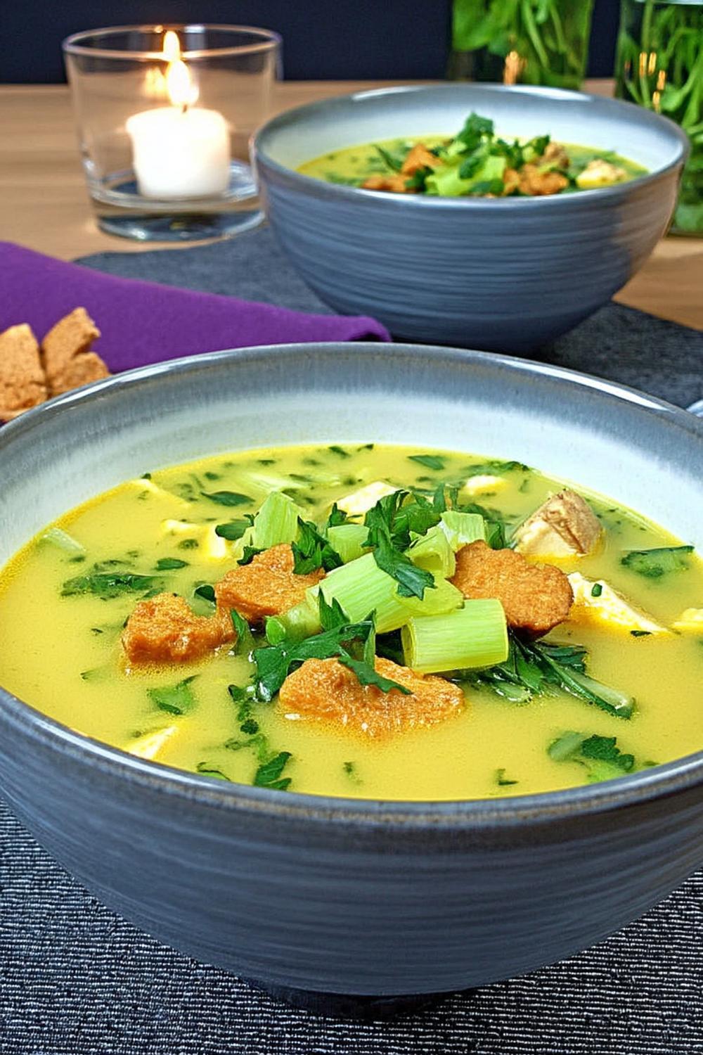 Würzige Miso-Suppe mit Tofu