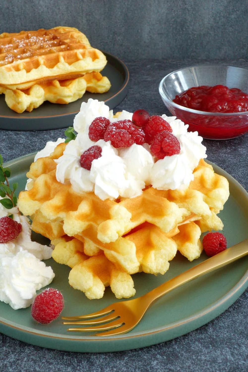 Bubble-Waffel mit Beerenkrone