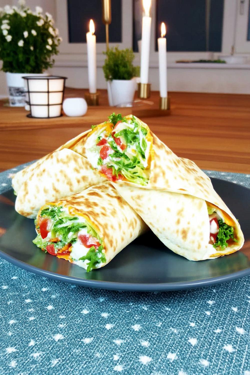 Frische Gemüse-Kräuter Tortillas