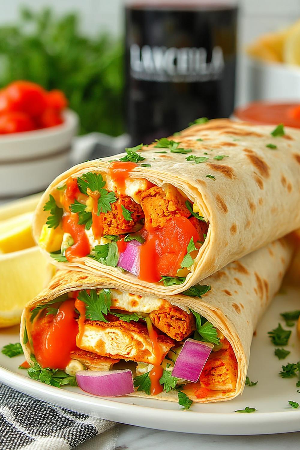 Mexikanische Tofu-Paprika Tortillas