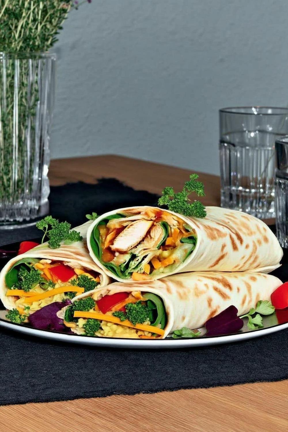 Protein-Power Gemüse Wraps