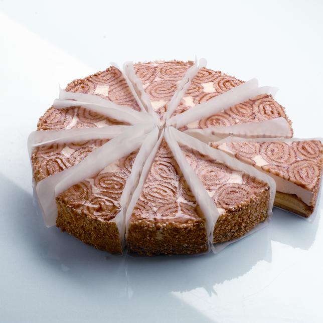 Eingefrorene Kuchenstücke