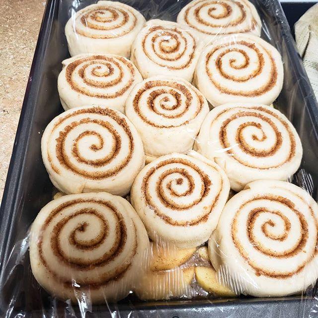 Zimtschnecken vor Backen