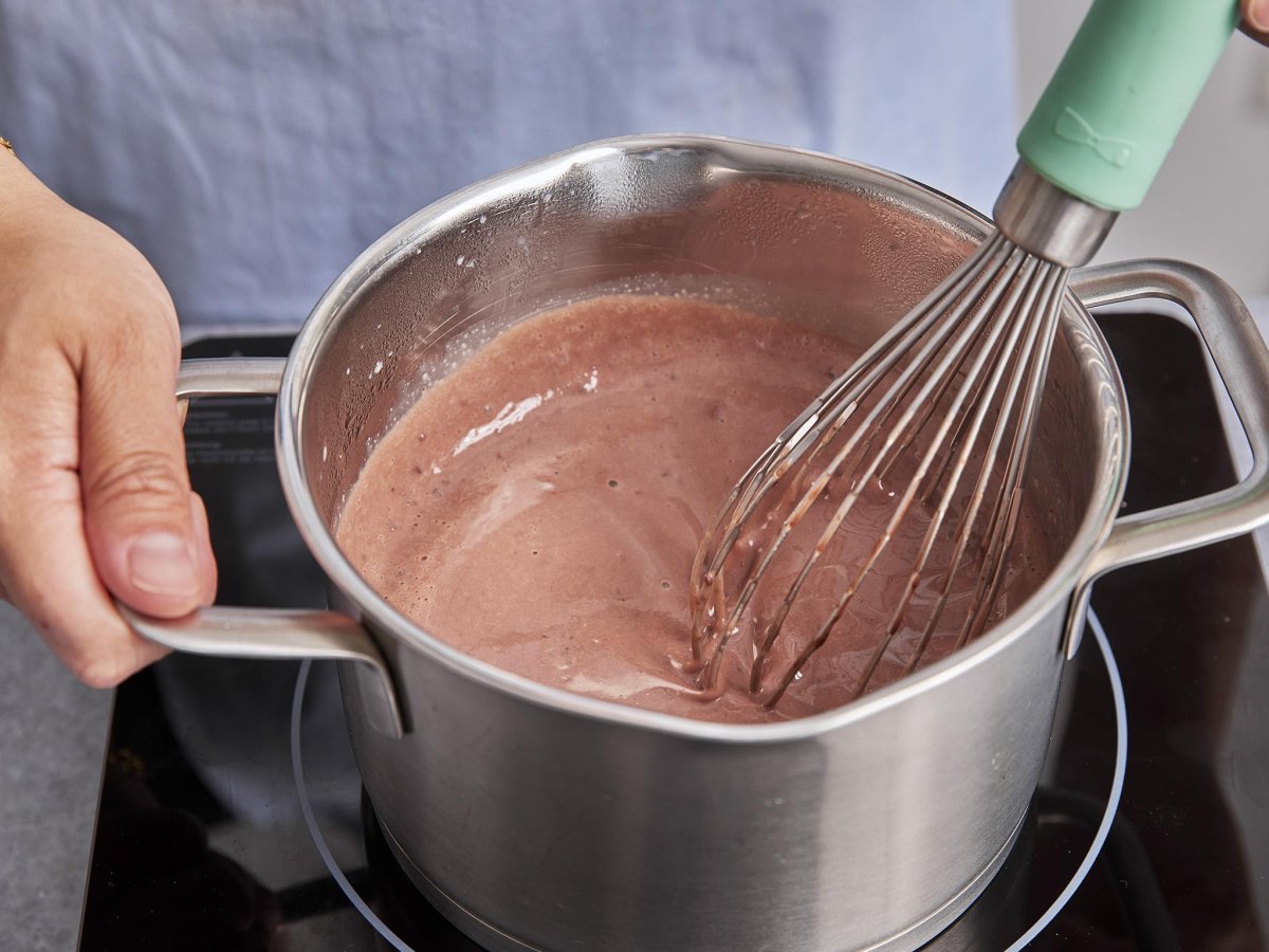 Zubereitung von Protein Schokopudding