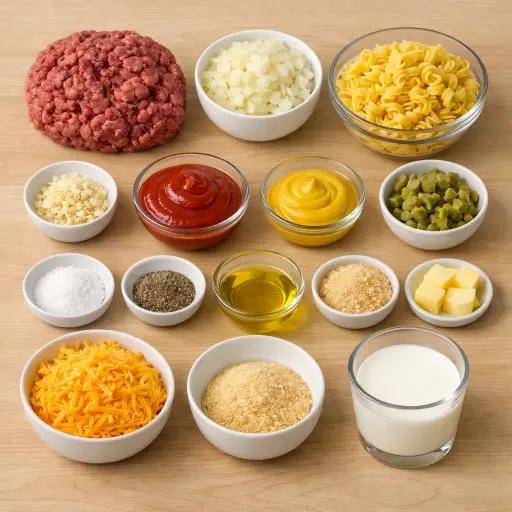 Cheeseburger Auflauf einfach und herzhaft zubereiten