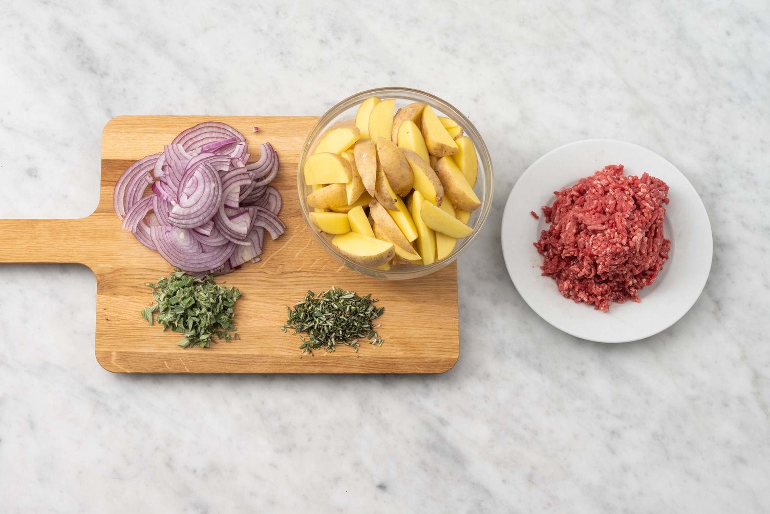 Schupfnudelpfanne mit Hackfleisch